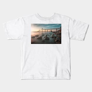 Newport Claiborne Pell Bridge Kids T-Shirt